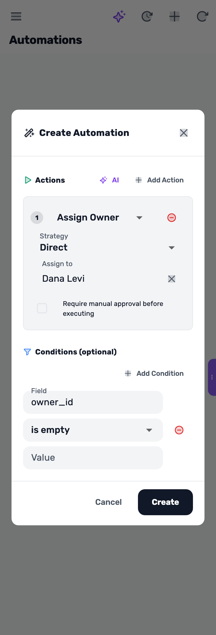 Lynxbe screen: Choose who takes the lead Demonstration data.
