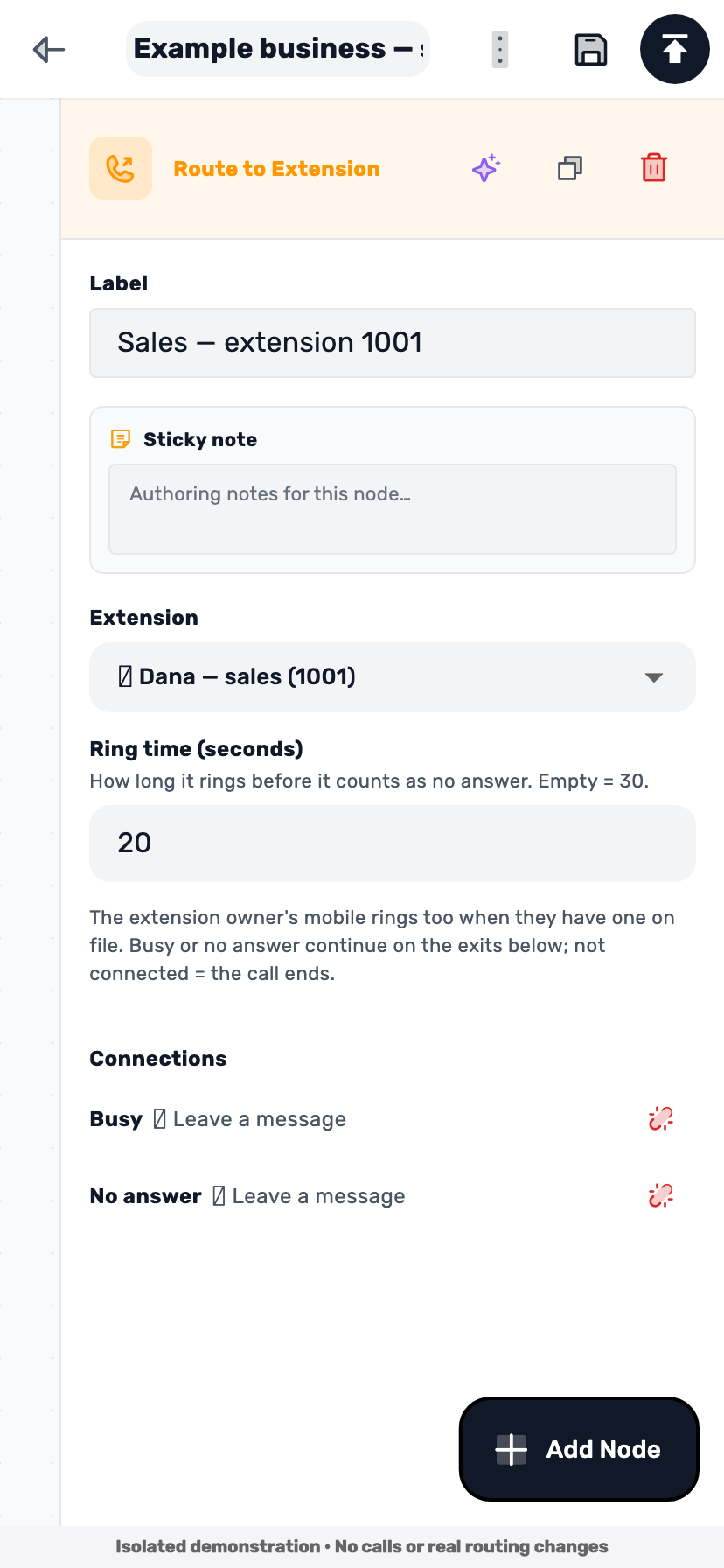 Lynxbe screen: Sales reaches an extension Isolated demonstration data.