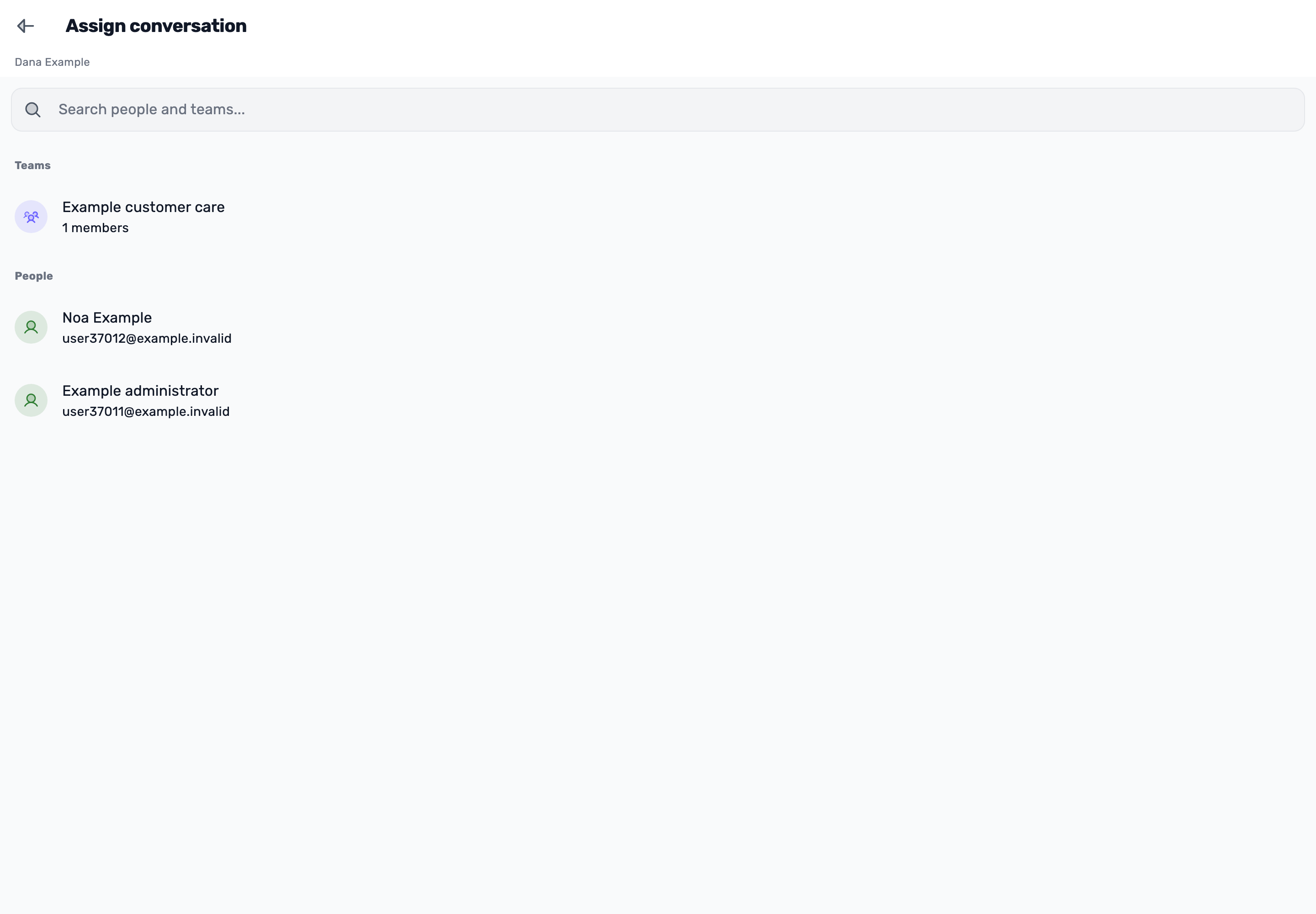 Original Lynxbe screen: Give the inquiry an owner. Isolated demonstration data.
