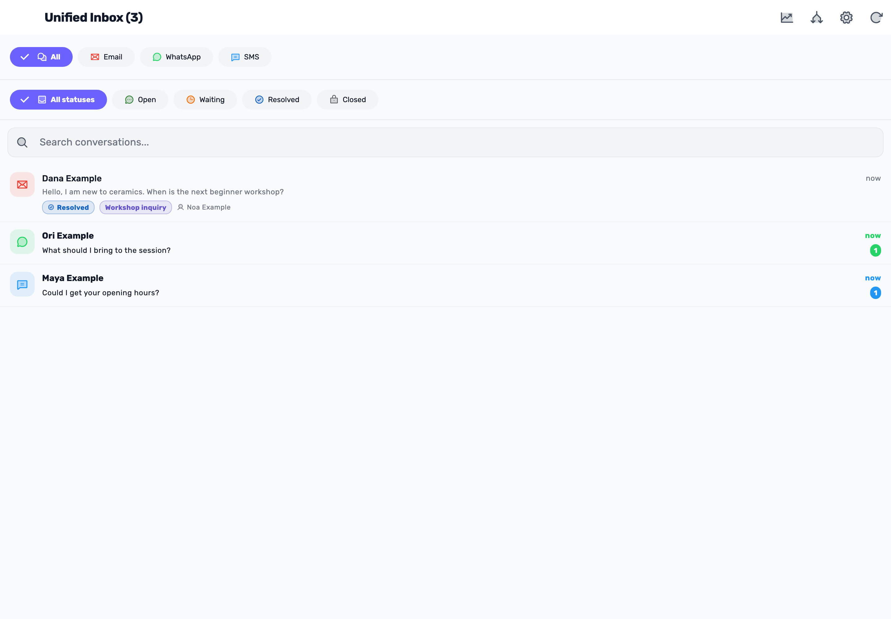 Original Lynxbe screen: Refresh. Check the result. Isolated demonstration data.