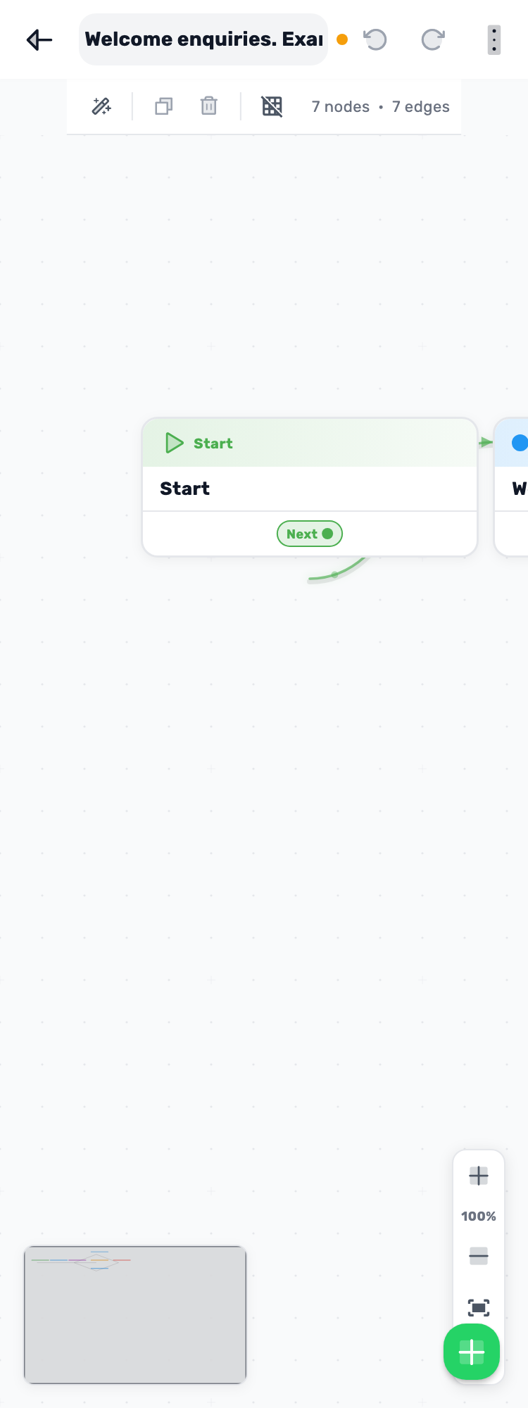 Original Lynxbe screen: Give the draft a name. Isolated demonstration data.