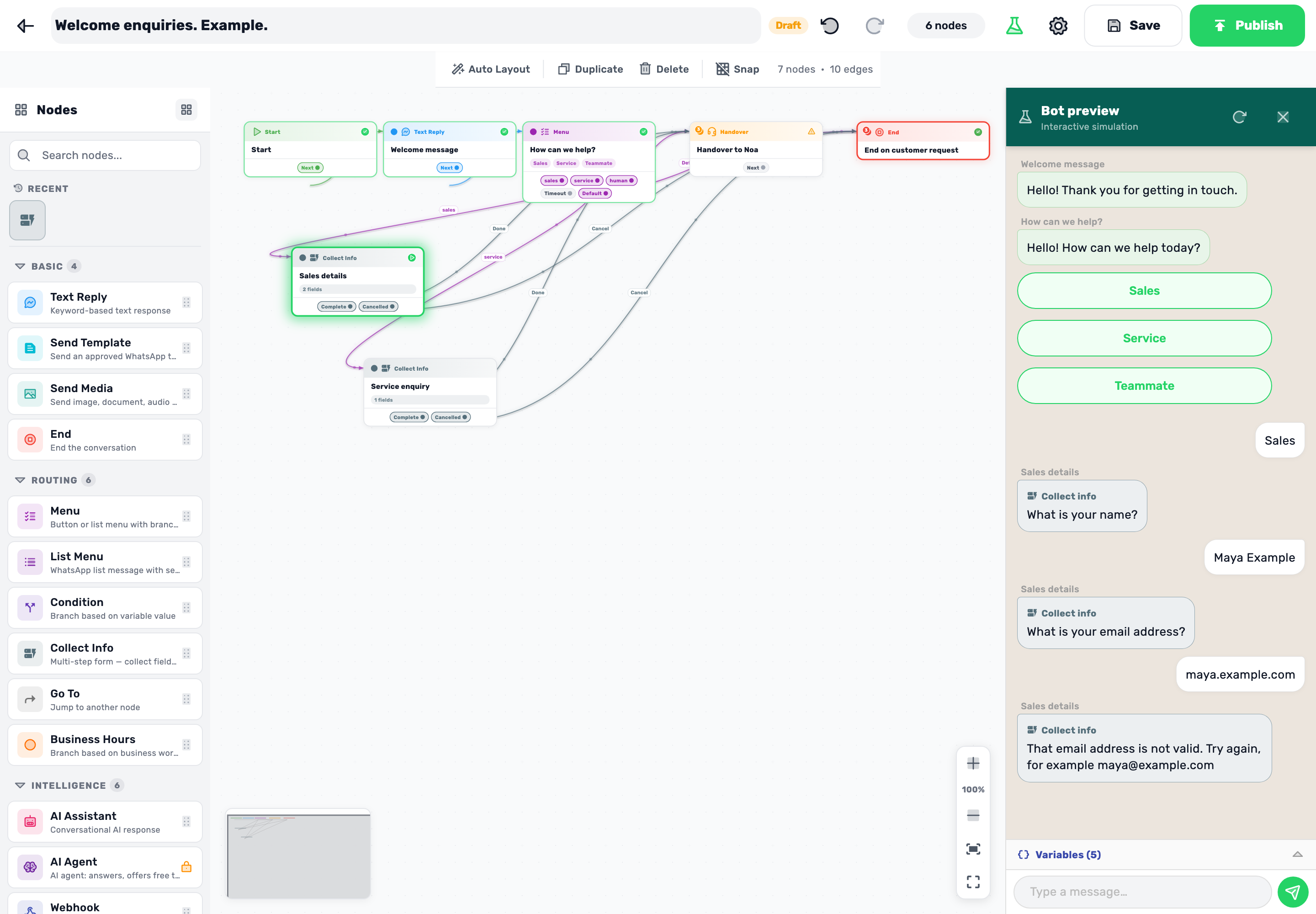 Original Lynxbe screen: Test a reply that needs correction. Isolated demonstration data.